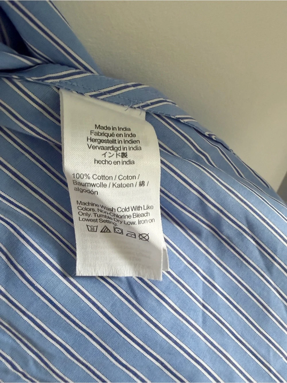 J.Crew Cerise shirt-dress in striped cotton poplin with tie waist